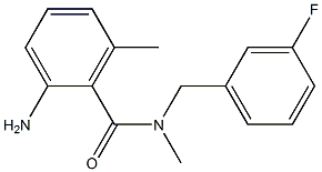 2-amino-N-[(3-fluorophenyl)methyl]-N,6-dimethylbenzamide 구조식 이미지