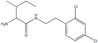 2-amino-N-[2-(2,4-dichlorophenyl)ethyl]-3-methylpentanamide 구조식 이미지