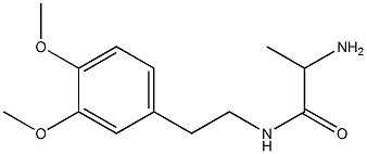 2-amino-N-[2-(3,4-dimethoxyphenyl)ethyl]propanamide Structure