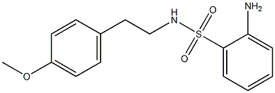 2-amino-N-[2-(4-methoxyphenyl)ethyl]benzene-1-sulfonamide Structure