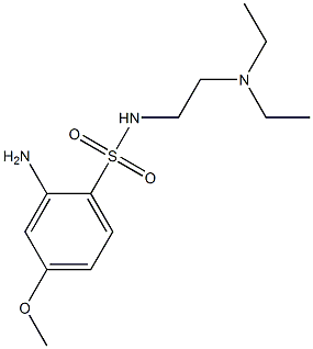 2-amino-N-[2-(diethylamino)ethyl]-4-methoxybenzene-1-sulfonamide Structure