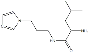 2-amino-N-[3-(1H-imidazol-1-yl)propyl]-4-methylpentanamide Structure