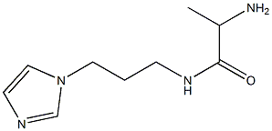 2-amino-N-[3-(1H-imidazol-1-yl)propyl]propanamide 구조식 이미지