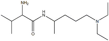 2-amino-N-[4-(diethylamino)-1-methylbutyl]-3-methylbutanamide 구조식 이미지