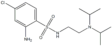 2-amino-N-{2-[bis(propan-2-yl)amino]ethyl}-4-chlorobenzene-1-sulfonamide Structure