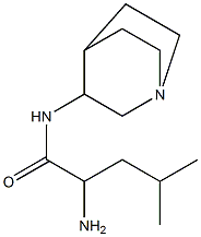 2-amino-N-1-azabicyclo[2.2.2]oct-3-yl-4-methylpentanamide Structure