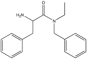 2-amino-N-benzyl-N-ethyl-3-phenylpropanamide Structure