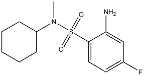 2-amino-N-cyclohexyl-4-fluoro-N-methylbenzene-1-sulfonamide Structure