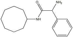 2-amino-N-cyclooctyl-2-phenylacetamide Structure