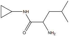 2-amino-N-cyclopropyl-4-methylpentanamide Structure