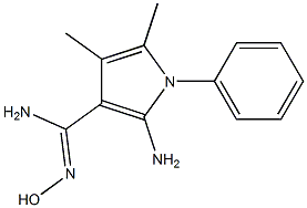 2-amino-N'-hydroxy-4,5-dimethyl-1-phenyl-1H-pyrrole-3-carboximidamide 구조식 이미지