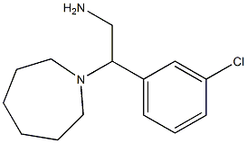 2-azepan-1-yl-2-(3-chlorophenyl)ethanamine Structure