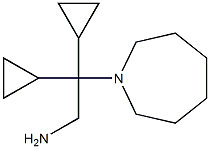 2-azepan-1-yl-2,2-dicyclopropylethanamine 구조식 이미지