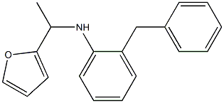 2-benzyl-N-[1-(furan-2-yl)ethyl]aniline Structure