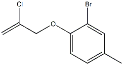 2-bromo-1-[(2-chloroprop-2-en-1-yl)oxy]-4-methylbenzene Structure