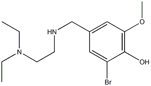 2-bromo-4-({[2-(diethylamino)ethyl]amino}methyl)-6-methoxyphenol 구조식 이미지
