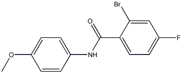 2-bromo-4-fluoro-N-(4-methoxyphenyl)benzamide Structure