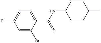 2-bromo-4-fluoro-N-(4-methylcyclohexyl)benzamide 구조식 이미지