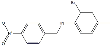 2-bromo-4-methyl-N-[(4-nitrophenyl)methyl]aniline 구조식 이미지