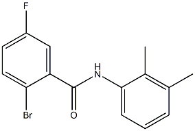 2-bromo-N-(2,3-dimethylphenyl)-5-fluorobenzamide Structure
