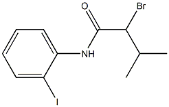 2-bromo-N-(2-iodophenyl)-3-methylbutanamide 구조식 이미지