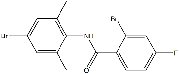 2-bromo-N-(4-bromo-2,6-dimethylphenyl)-4-fluorobenzamide Structure