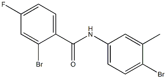 2-bromo-N-(4-bromo-3-methylphenyl)-4-fluorobenzamide Structure