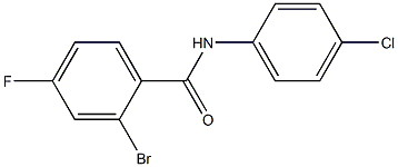 2-bromo-N-(4-chlorophenyl)-4-fluorobenzamide Structure