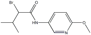 2-bromo-N-(6-methoxypyridin-3-yl)-3-methylbutanamide Structure