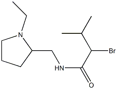 2-bromo-N-[(1-ethylpyrrolidin-2-yl)methyl]-3-methylbutanamide 구조식 이미지