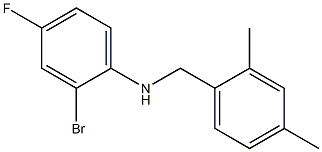 2-bromo-N-[(2,4-dimethylphenyl)methyl]-4-fluoroaniline Structure