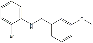 2-bromo-N-[(3-methoxyphenyl)methyl]aniline Structure