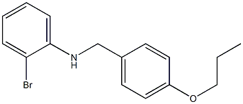 2-bromo-N-[(4-propoxyphenyl)methyl]aniline Structure