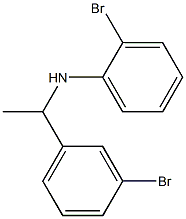 2-bromo-N-[1-(3-bromophenyl)ethyl]aniline Structure