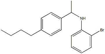 2-bromo-N-[1-(4-butylphenyl)ethyl]aniline 구조식 이미지