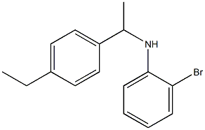 2-bromo-N-[1-(4-ethylphenyl)ethyl]aniline Structure