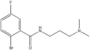 2-bromo-N-[3-(dimethylamino)propyl]-5-fluorobenzamide 구조식 이미지