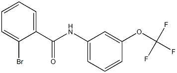 2-bromo-N-[3-(trifluoromethoxy)phenyl]benzamide Structure