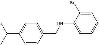 2-bromo-N-{[4-(propan-2-yl)phenyl]methyl}aniline 구조식 이미지
