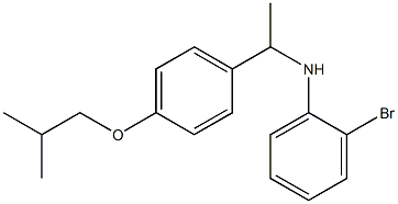 2-bromo-N-{1-[4-(2-methylpropoxy)phenyl]ethyl}aniline Structure