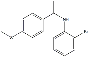 2-bromo-N-{1-[4-(methylsulfanyl)phenyl]ethyl}aniline Structure