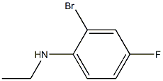 2-bromo-N-ethyl-4-fluoroaniline Structure