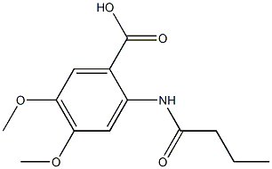 2-butanamido-4,5-dimethoxybenzoic acid Structure