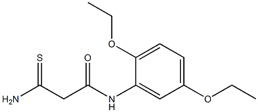 2-carbamothioyl-N-(2,5-diethoxyphenyl)acetamide Structure