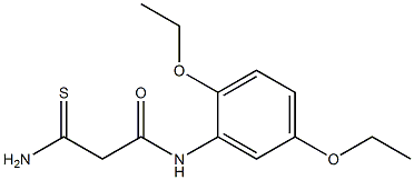 2-carbamothioyl-N-(2,5-diethoxyphenyl)acetamide 구조식 이미지