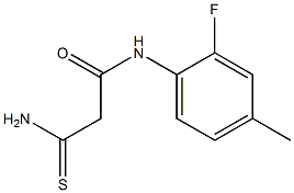 2-carbamothioyl-N-(2-fluoro-4-methylphenyl)acetamide 구조식 이미지