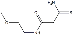 2-carbamothioyl-N-(2-methoxyethyl)acetamide Structure