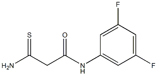 2-carbamothioyl-N-(3,5-difluorophenyl)acetamide Structure