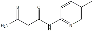 2-carbamothioyl-N-(5-methylpyridin-2-yl)acetamide Structure