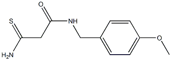 2-carbamothioyl-N-[(4-methoxyphenyl)methyl]acetamide 구조식 이미지